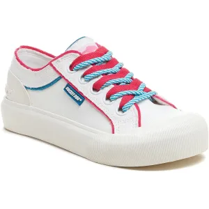 Rocket Dog Jazzin Plus Eighties 12A Cotton Women's White Trainers