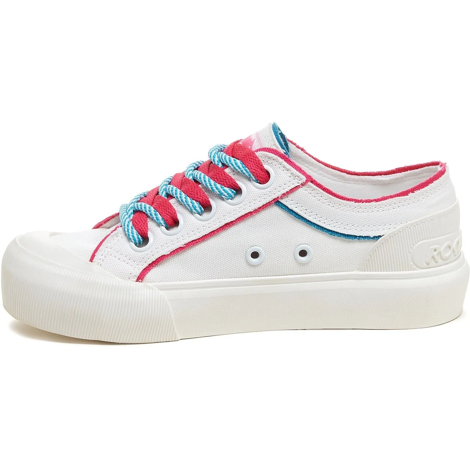 Rocket Dog Jazzin Plus Eighties 12A Cotton Women's White Trainers