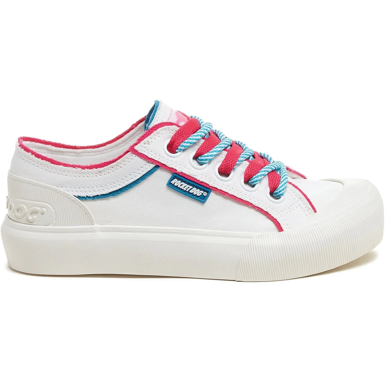 Rocket Dog Jazzin Plus Eighties 12A Cotton Women's White Trainers