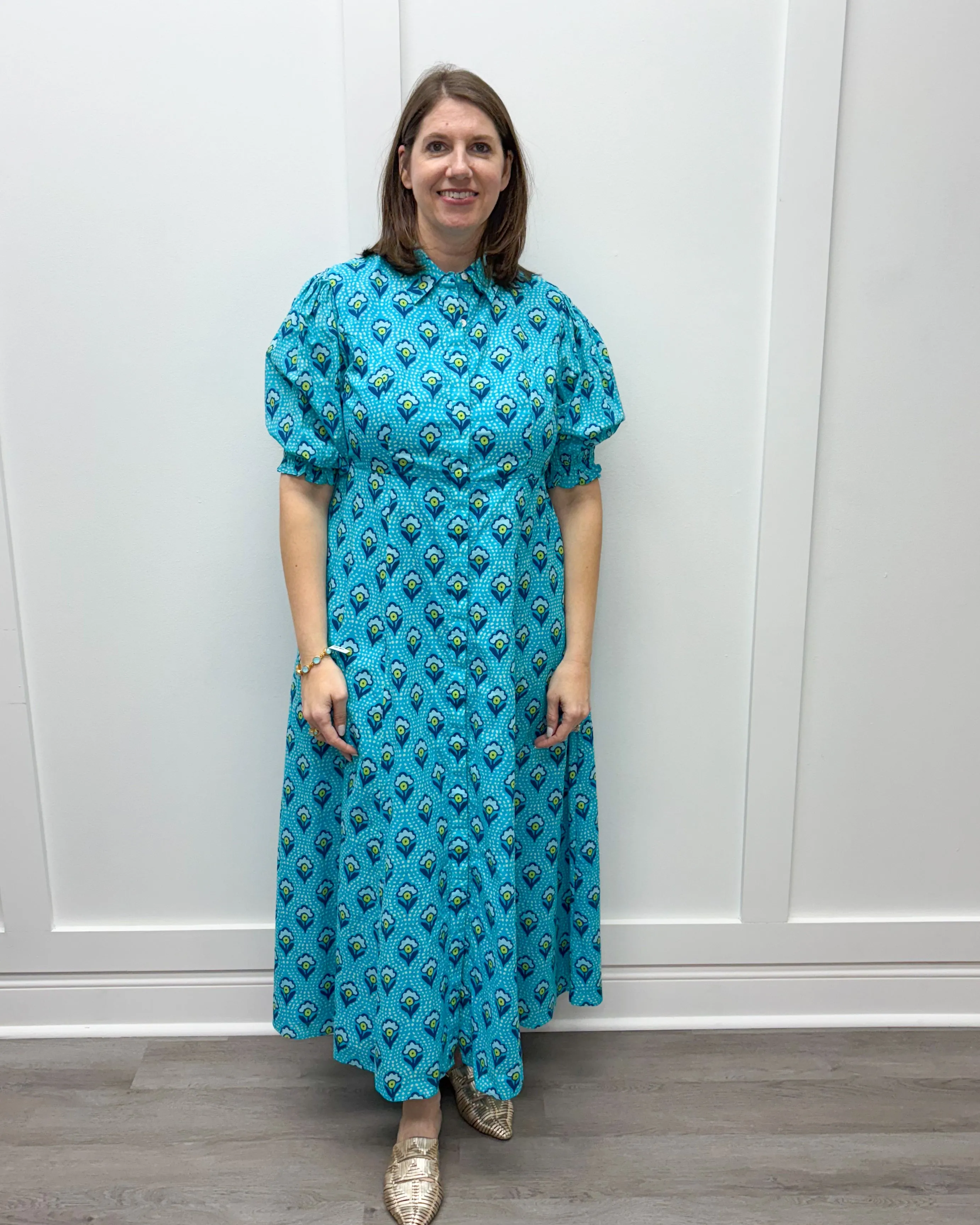 Rosie Shirtdress - Dotted Floral
