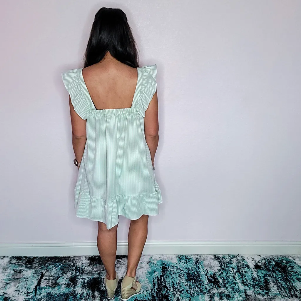 Sage Plaid Dress