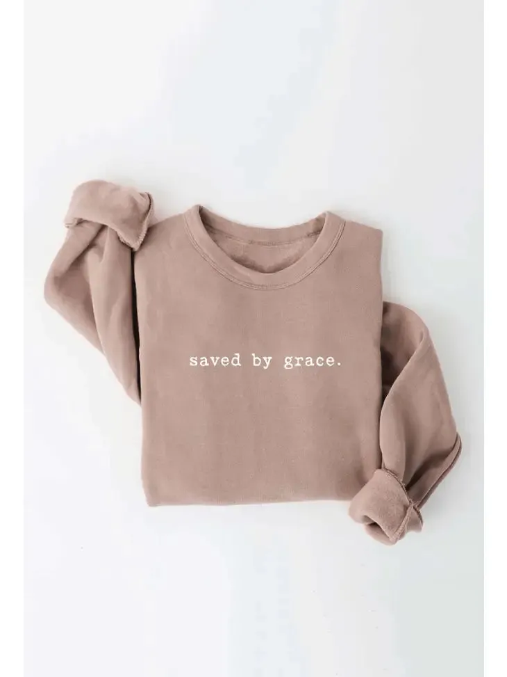 Saved By Grace Graphic Sweatshirt