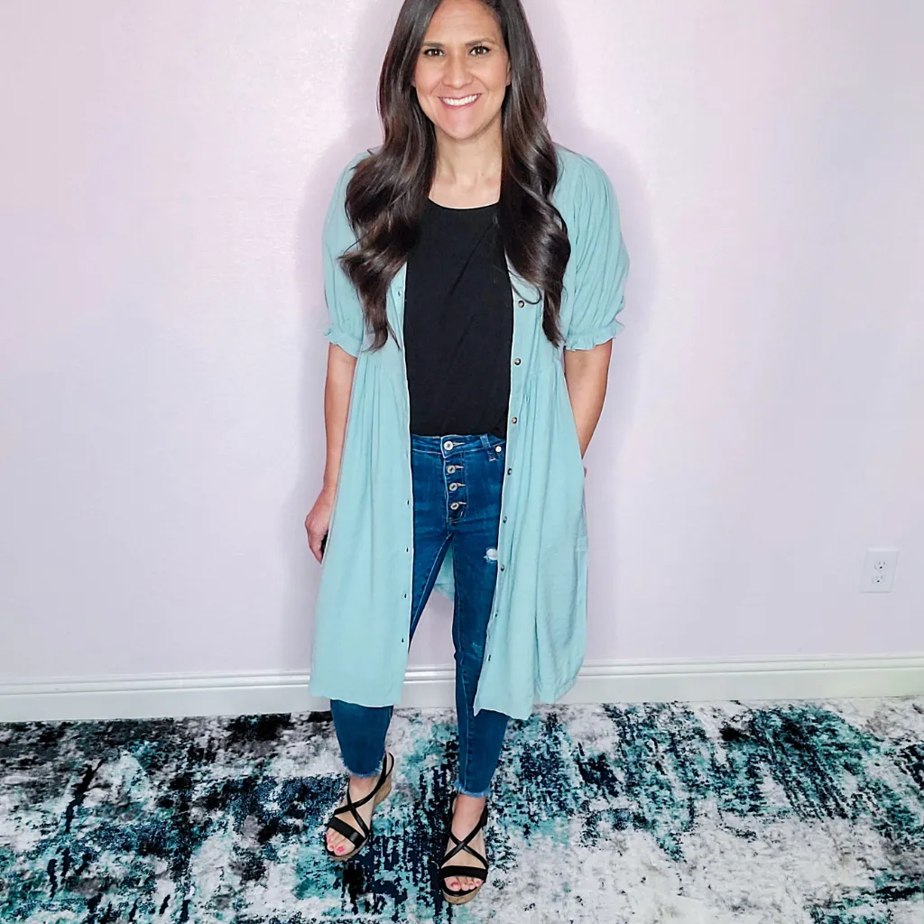 Sea Blue Midi Dress