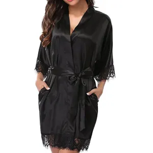 Sexy Silk Satin Soft Comfortable Robe