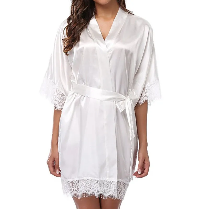 Sexy Silk Satin Soft Comfortable Robe