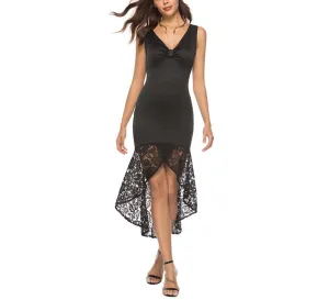 Sexy Sleeveless Stitching Lace Dress