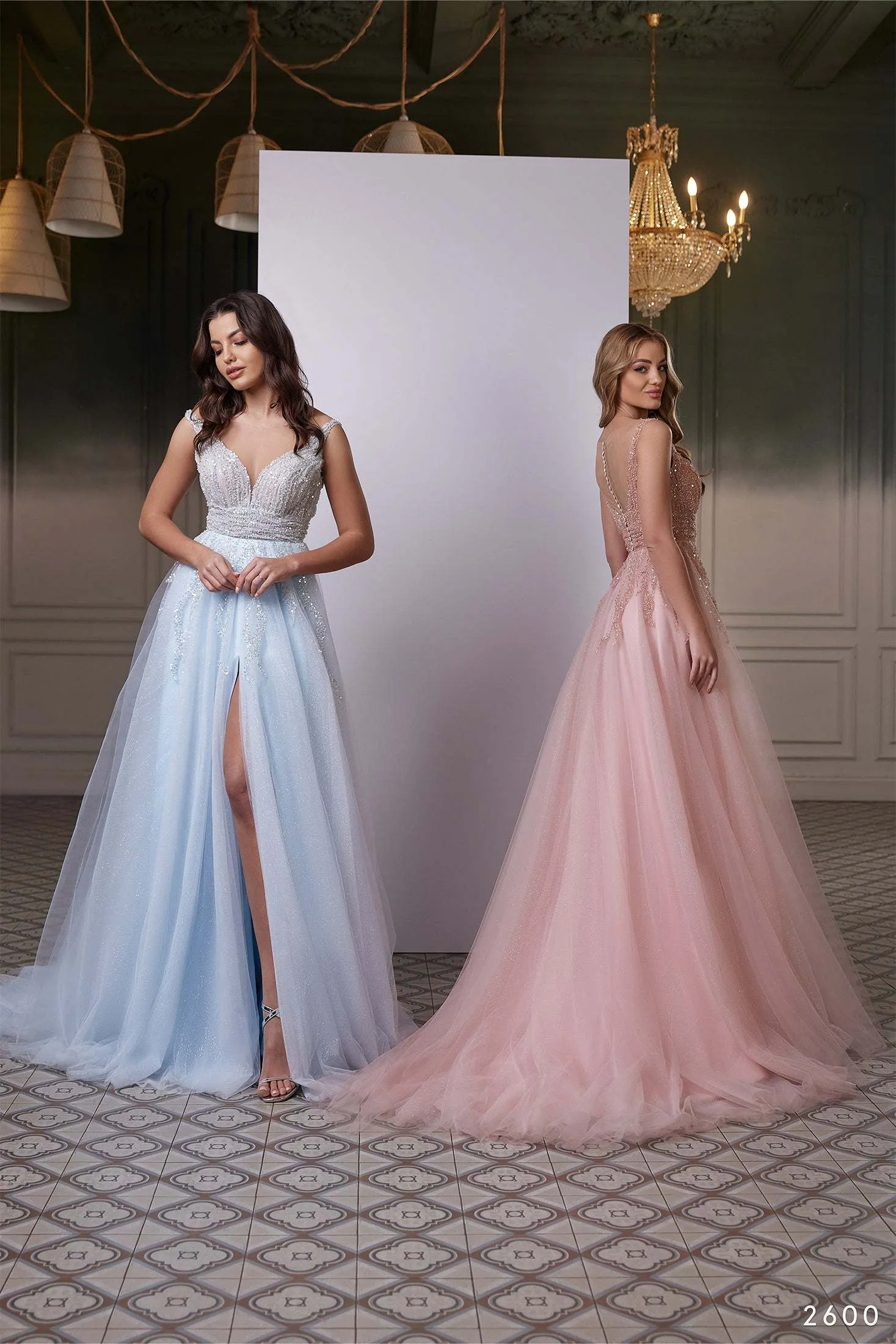 Shimmer evening dress | Designer beaded evening gowns | KatrinFAVOR
