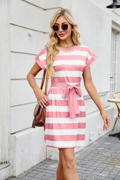 Short Sleeve Mini Tee Dress