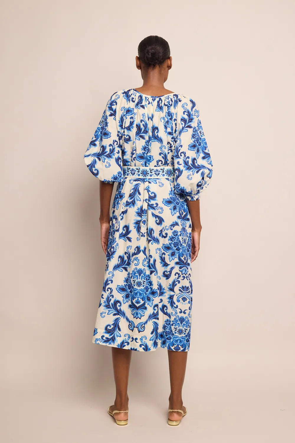 Simone Dress - Fiore Evening Blue