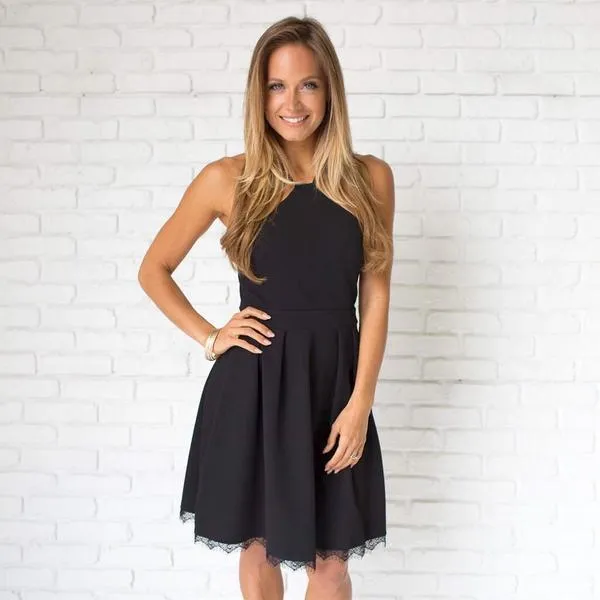 Simple Casual Short Cheap Black Homecoming Dresses 2018, BDY0325