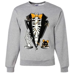 Skeleton Ribcage Tuxedo Crewneck Sweatshirt