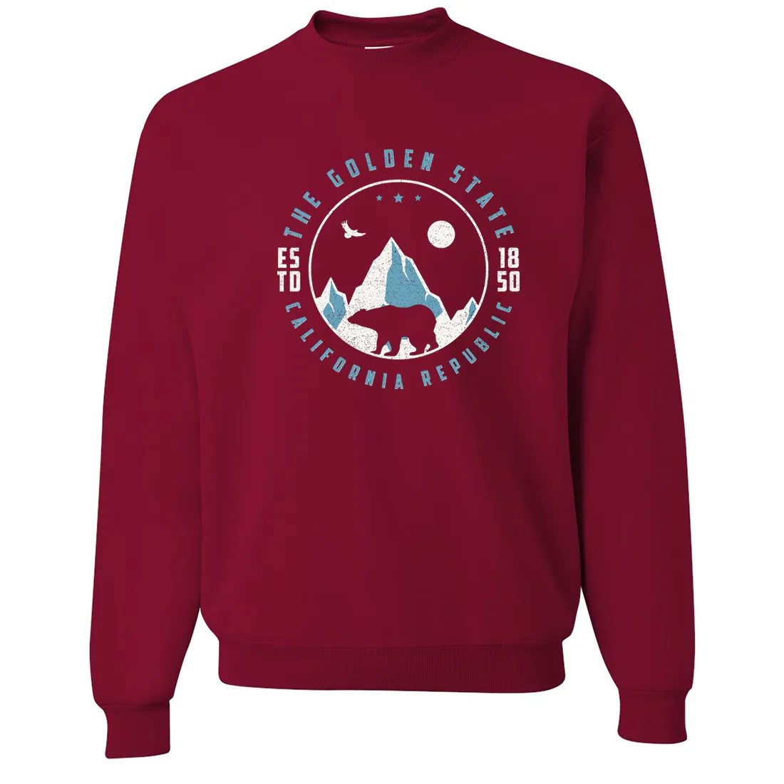 Snowy California Mountains Crewneck Sweatshirt
