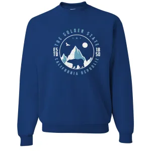 Snowy California Mountains Crewneck Sweatshirt