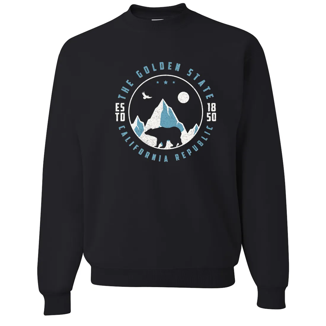 Snowy California Mountains Crewneck Sweatshirt