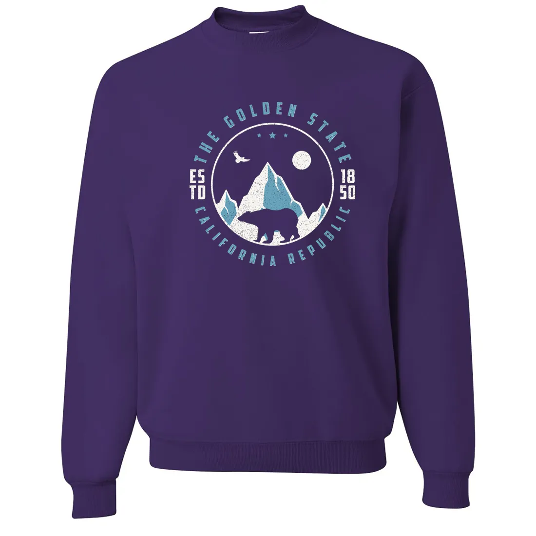 Snowy California Mountains Crewneck Sweatshirt