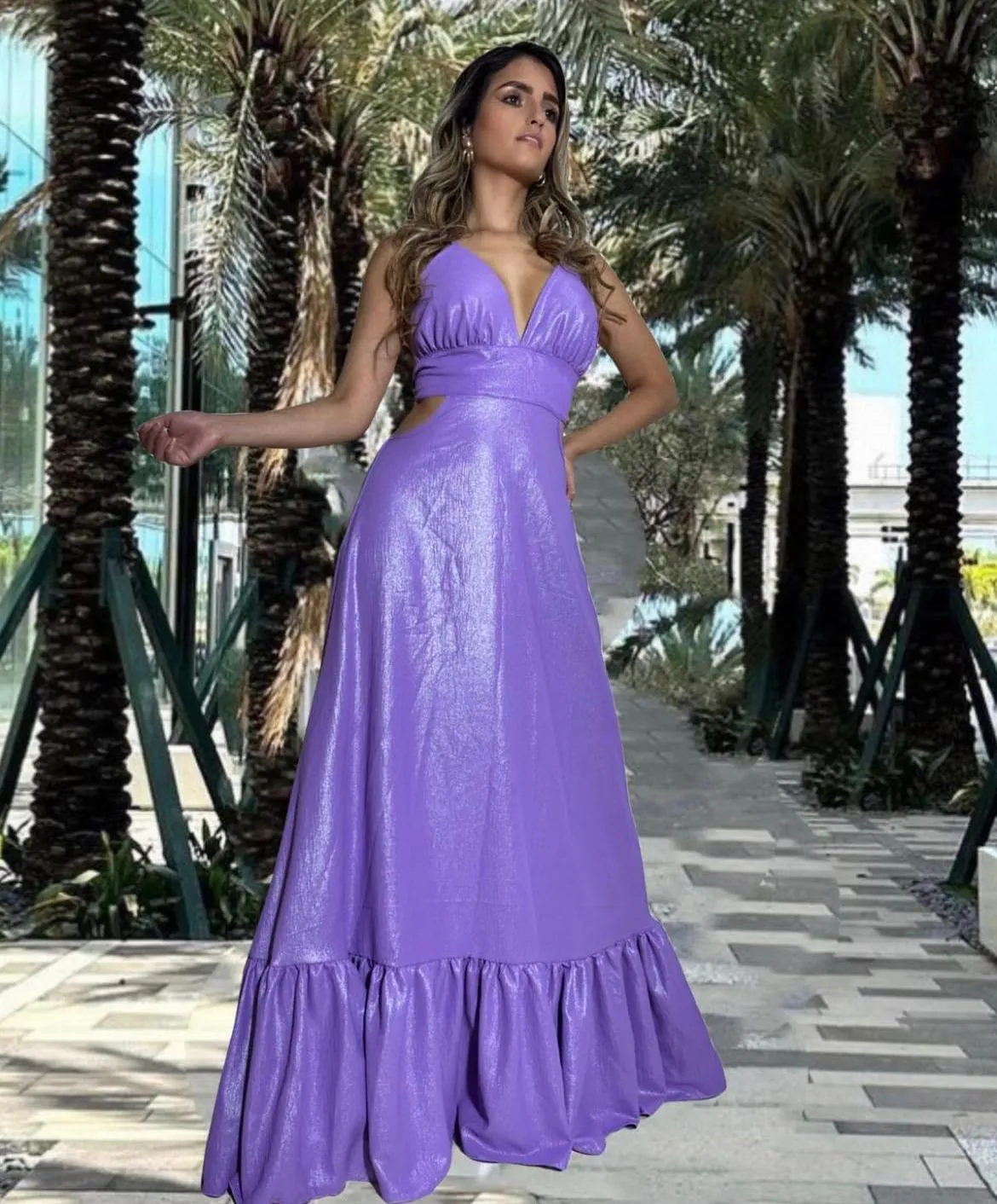 Soft purple Beautiful Dress