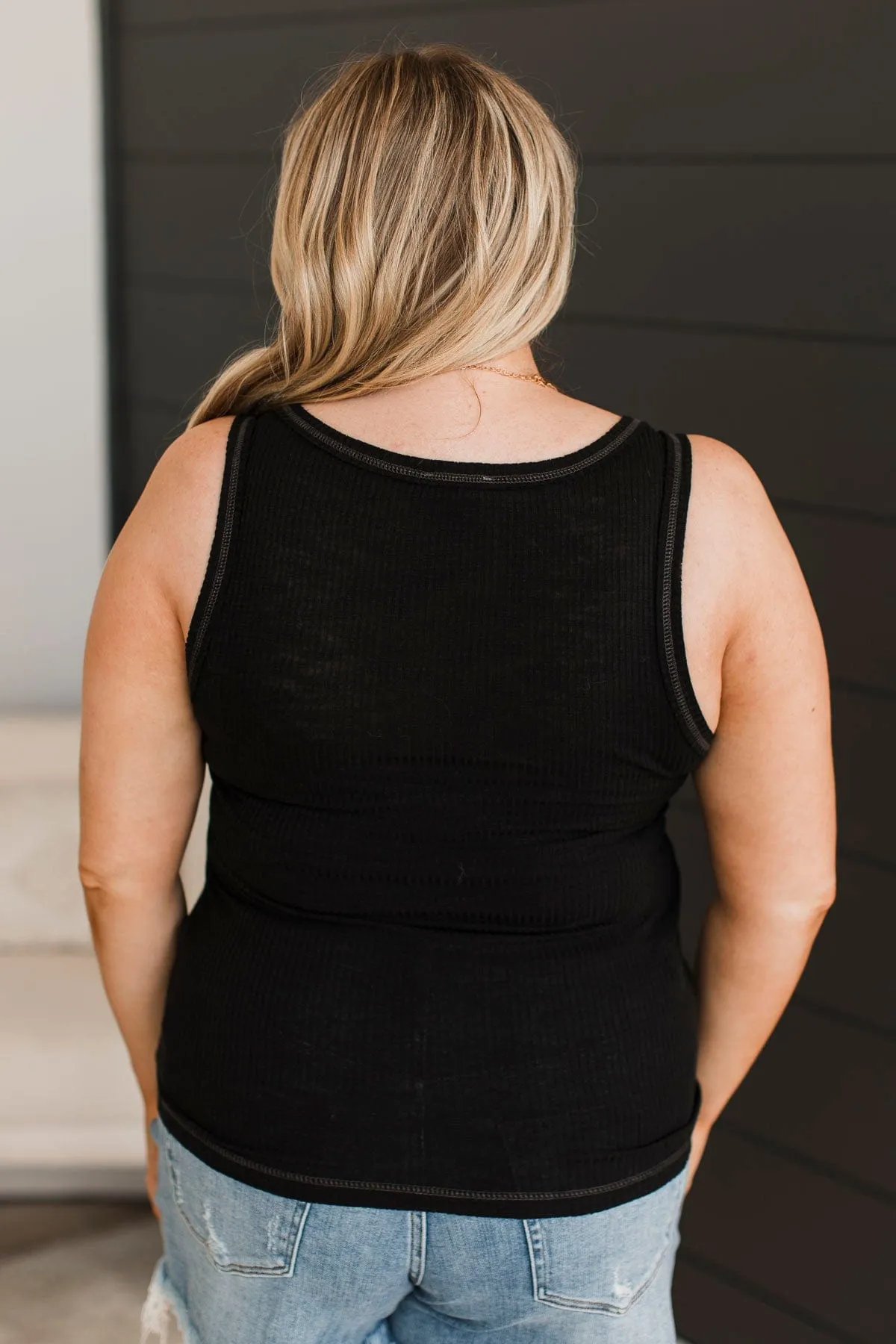 Something For Everyone Tank Top- Black