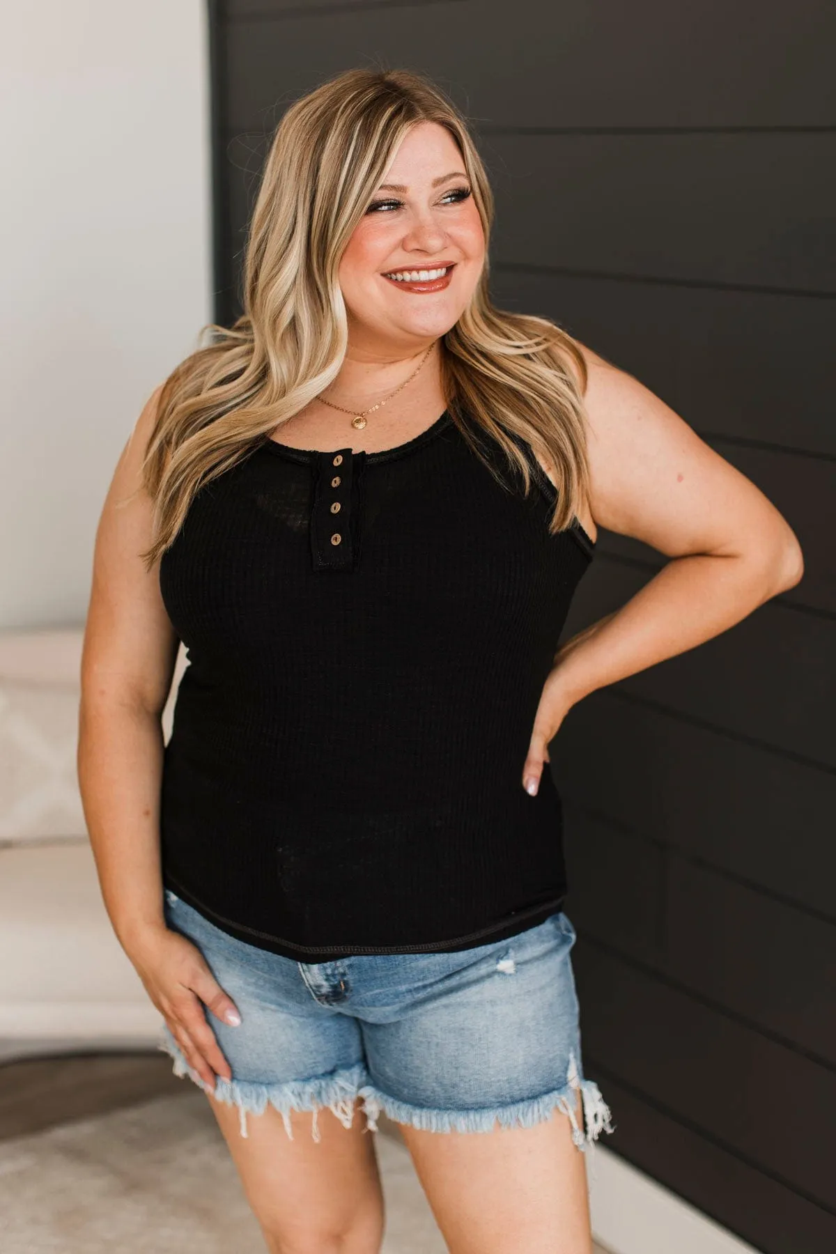 Something For Everyone Tank Top- Black
