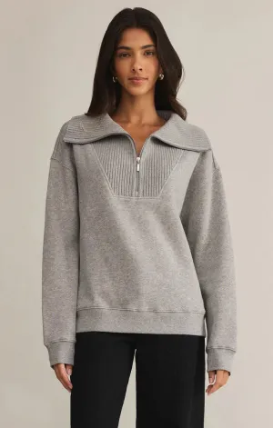 Sonata Fleece Sweatshirt-Heather Grey