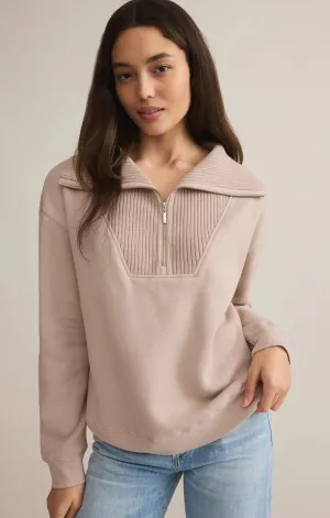 Sonata Fleece Sweatshirt-Parchment