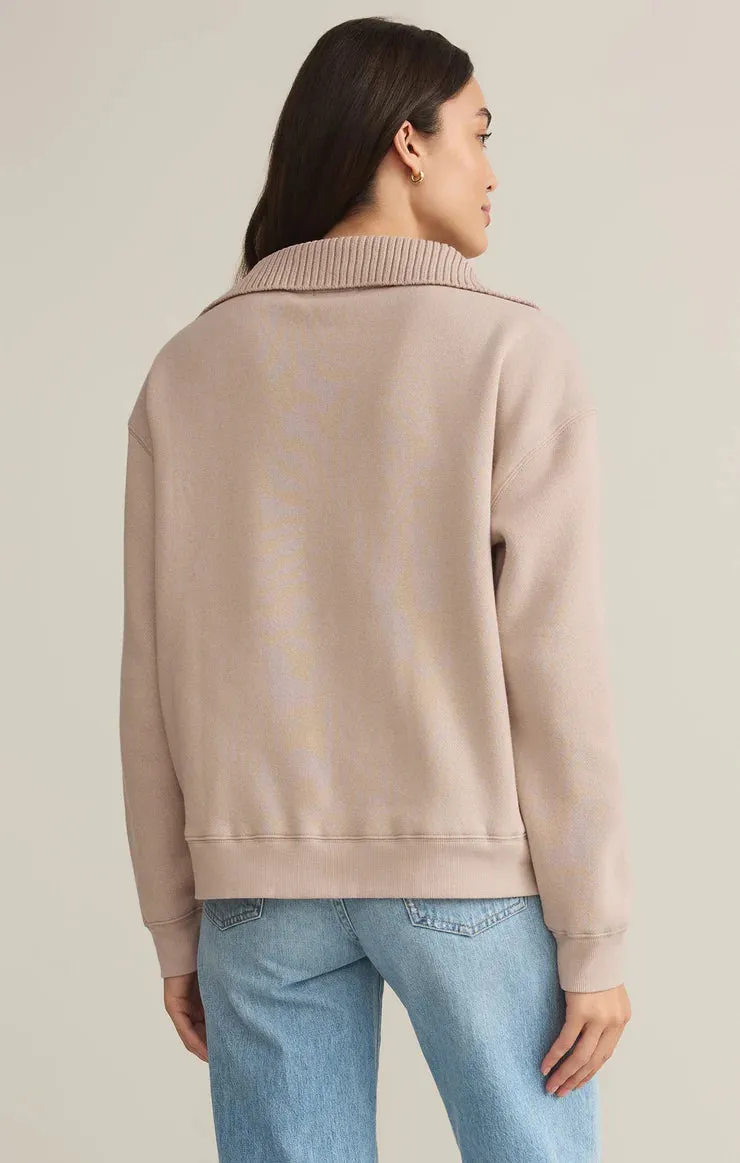 Sonata Fleece Sweatshirt-Parchment