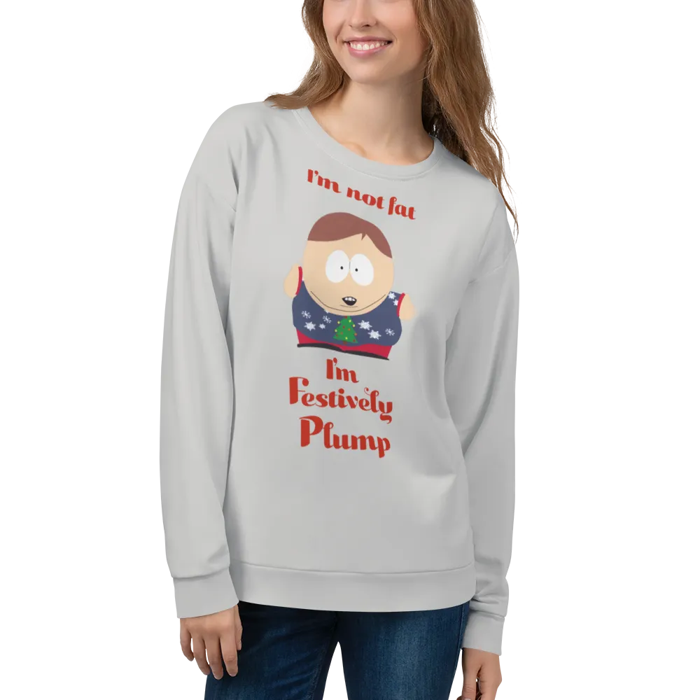 South Park Cartman Festively Plump Adult All-Over Print Sweatshirt