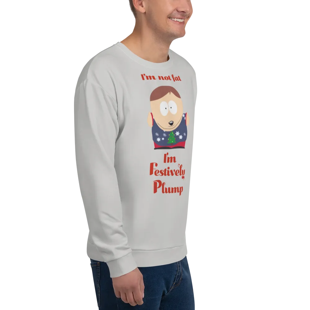 South Park Cartman Festively Plump Adult All-Over Print Sweatshirt