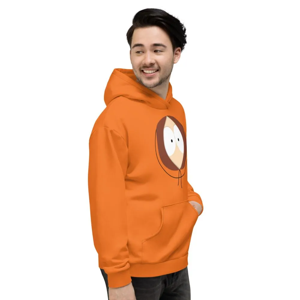 South Park Kenny Big Face All-Over Print Adult Hooded Sweatshirt