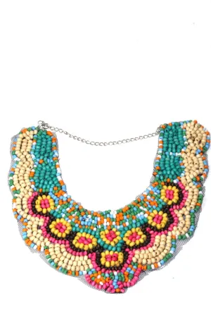 Southwest Classic Colors Bib Style Necklace