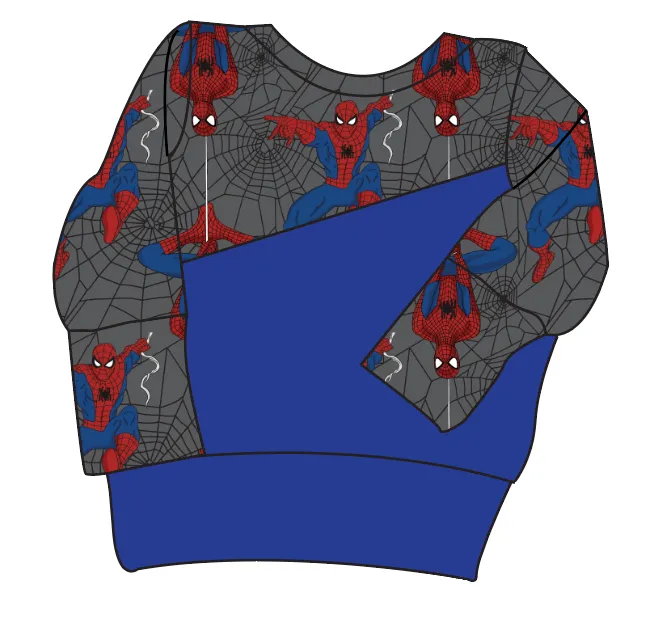 Spectacular Spidey Grow With Me Hoodie (or Crewneck)
