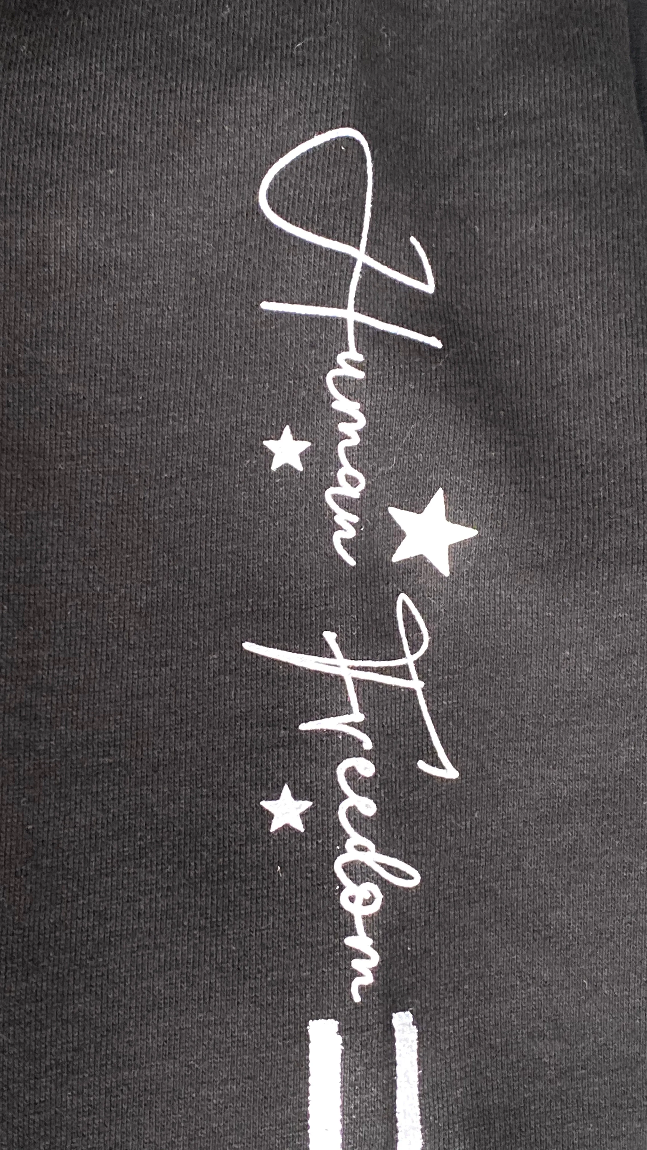 (S/S 2020) Human Freedom = Animal Rights hoodie in BLACK