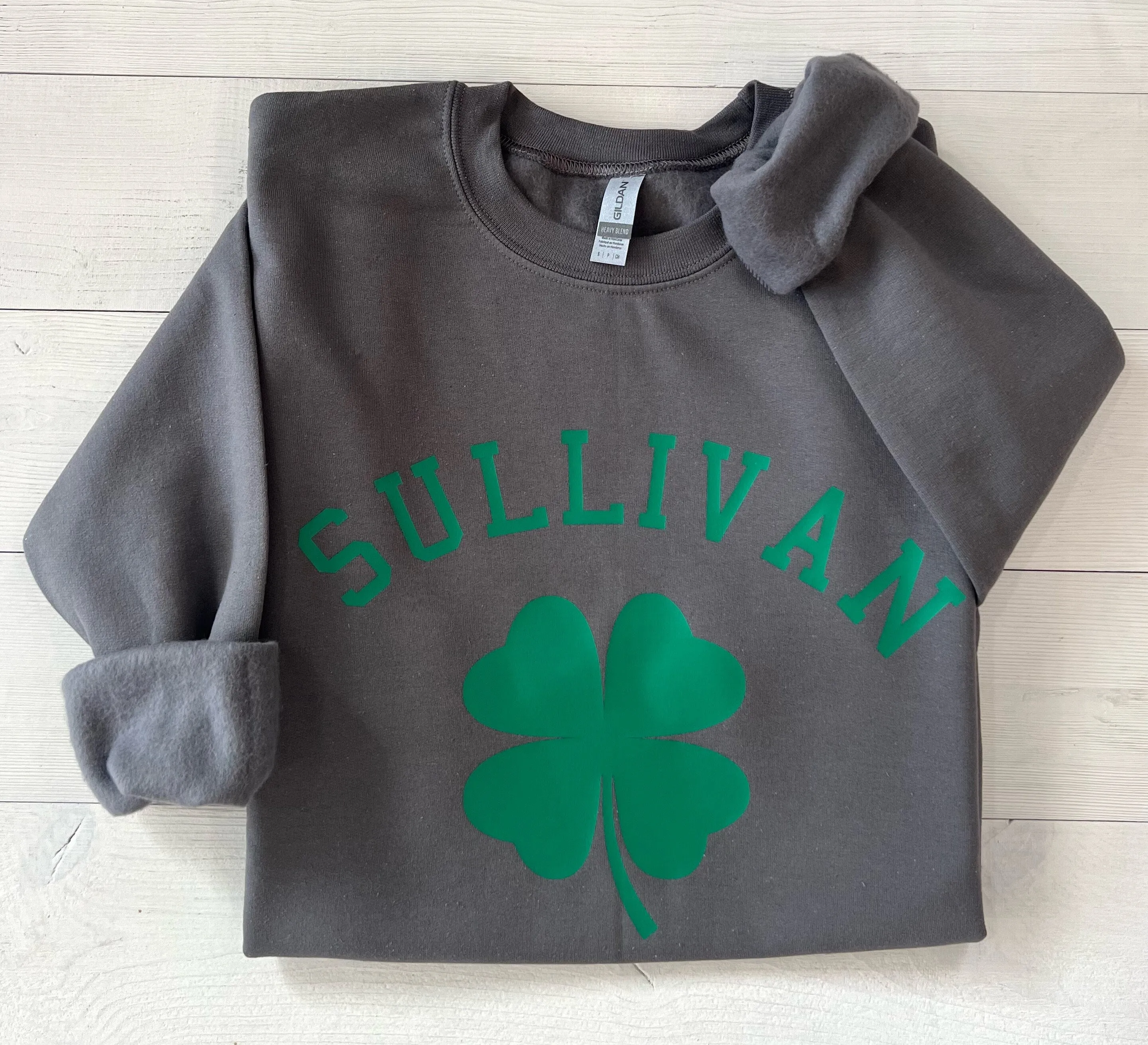St. Patrick's Day Sweatshirt, Personalized St. Patrick's Day Sweatshirt, Custom Sweatshirt, Custom Clover Sweatshirt, Customizable Shirt