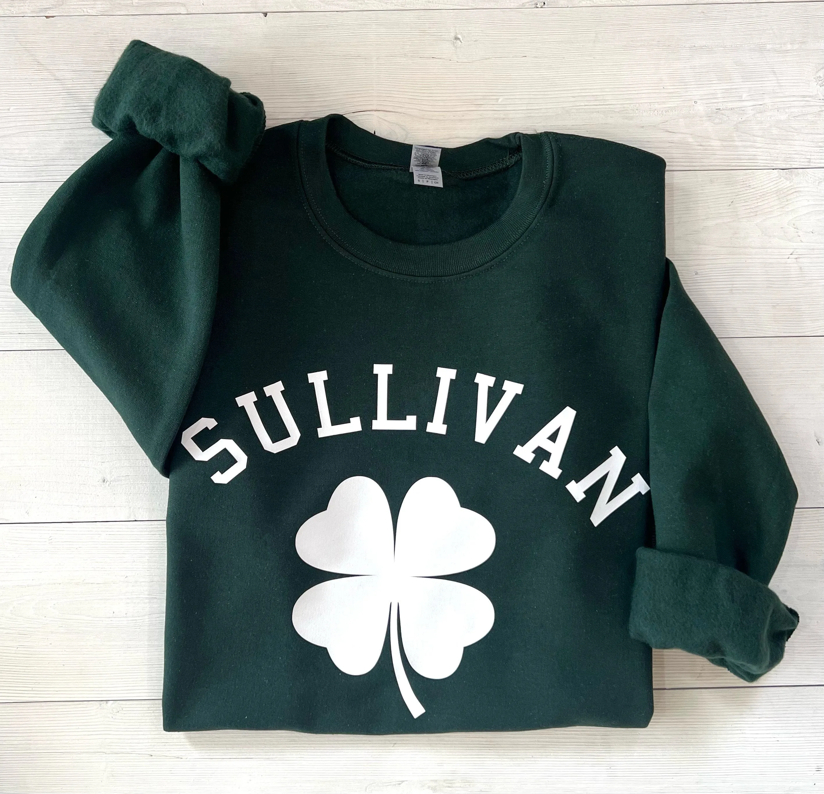 St. Patrick's Day Sweatshirt, Personalized St. Patrick's Day Sweatshirt, Custom Sweatshirt, Custom Clover Sweatshirt, Customizable Shirt