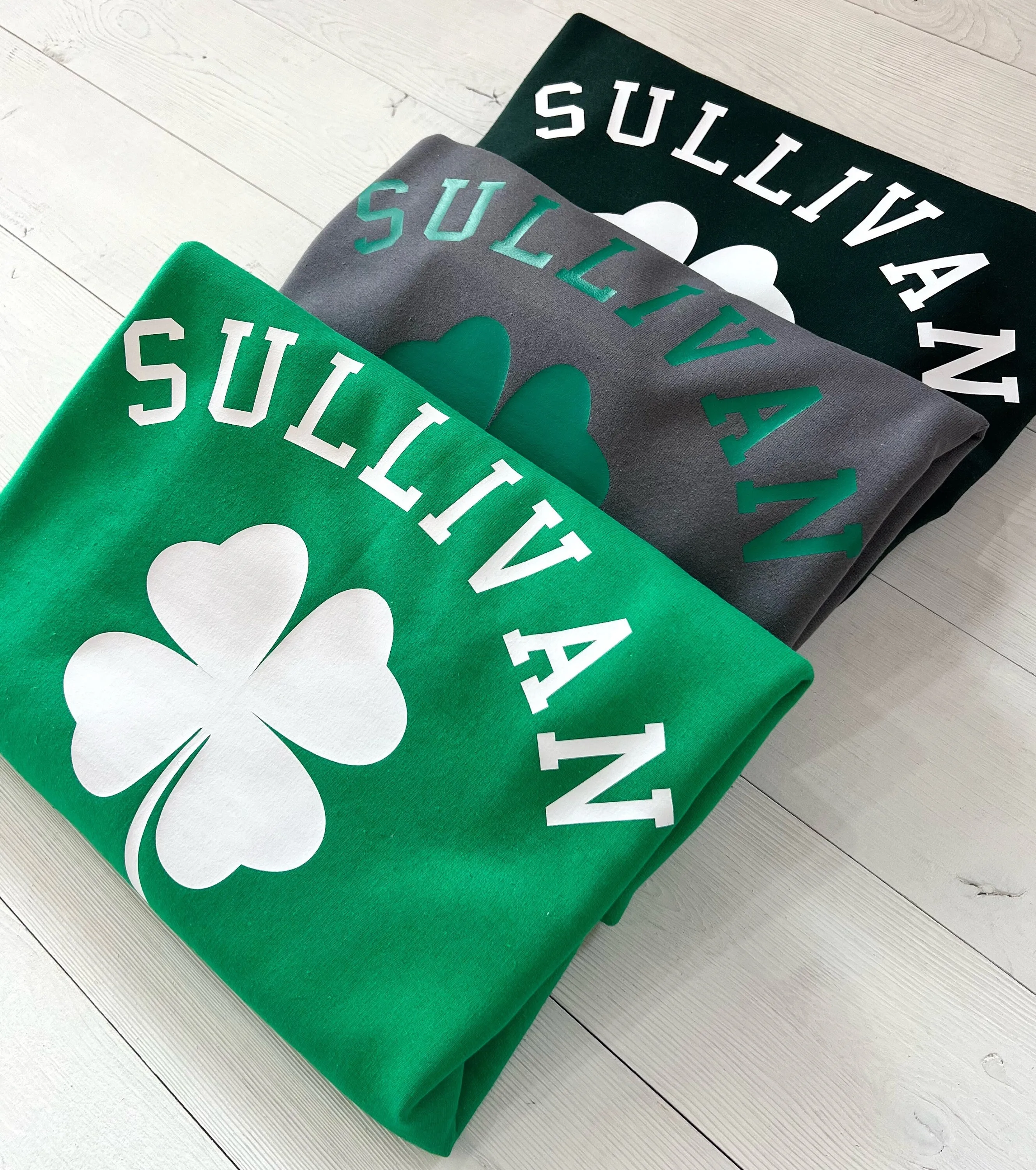 St. Patrick's Day Sweatshirt, Personalized St. Patrick's Day Sweatshirt, Custom Sweatshirt, Custom Clover Sweatshirt, Customizable Shirt