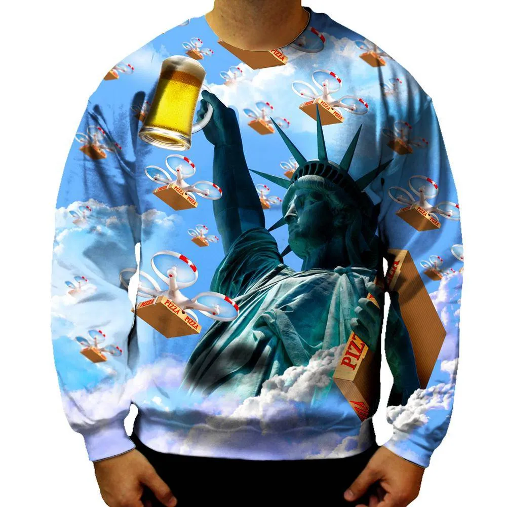 Statue Of Merica Sweatshirt