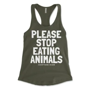 Stop Eating Animals Women's Tank Top