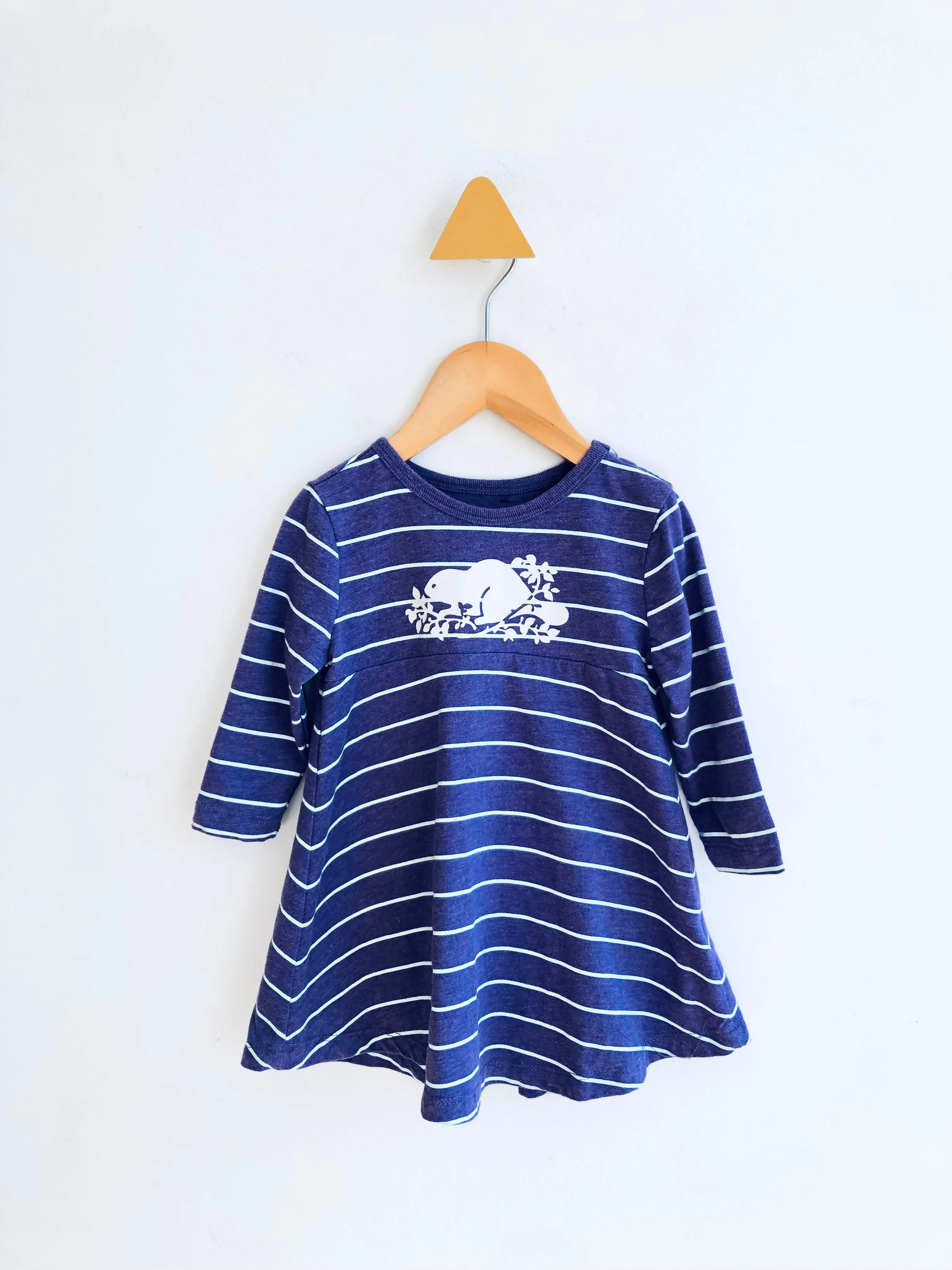 Striped Logo Dress // 6-12M