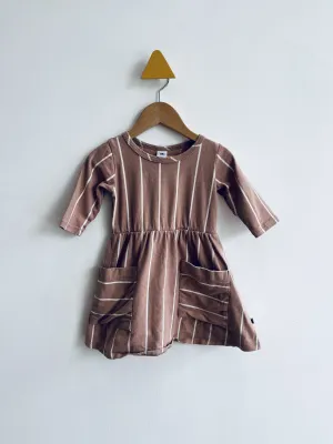 Striped Pocket Dress // 1-2Y