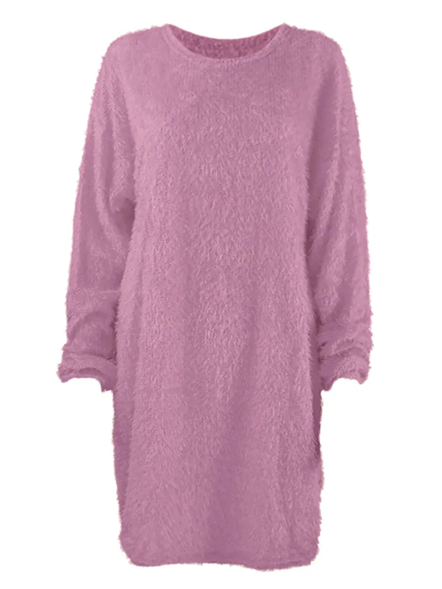 Stunncal Plush Sweater Dress(8 colors)
