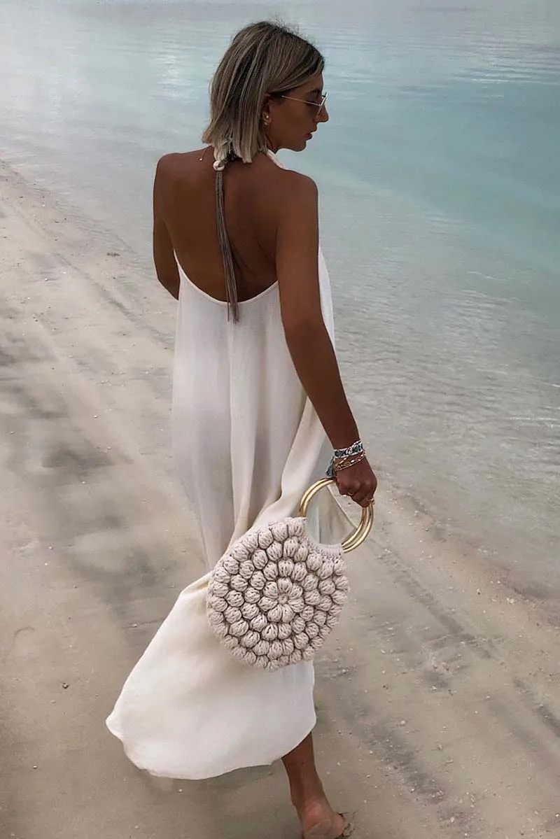 Stunncal Sexy Sleeveless Halter Dress