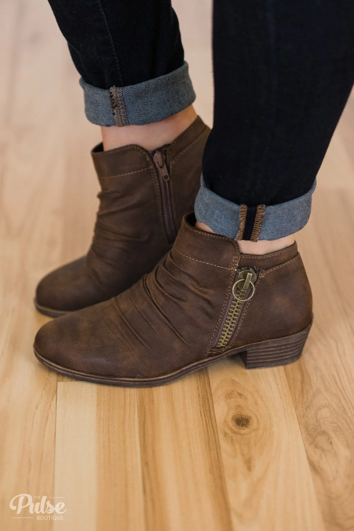 Sugar Trust Me Booties- Brown