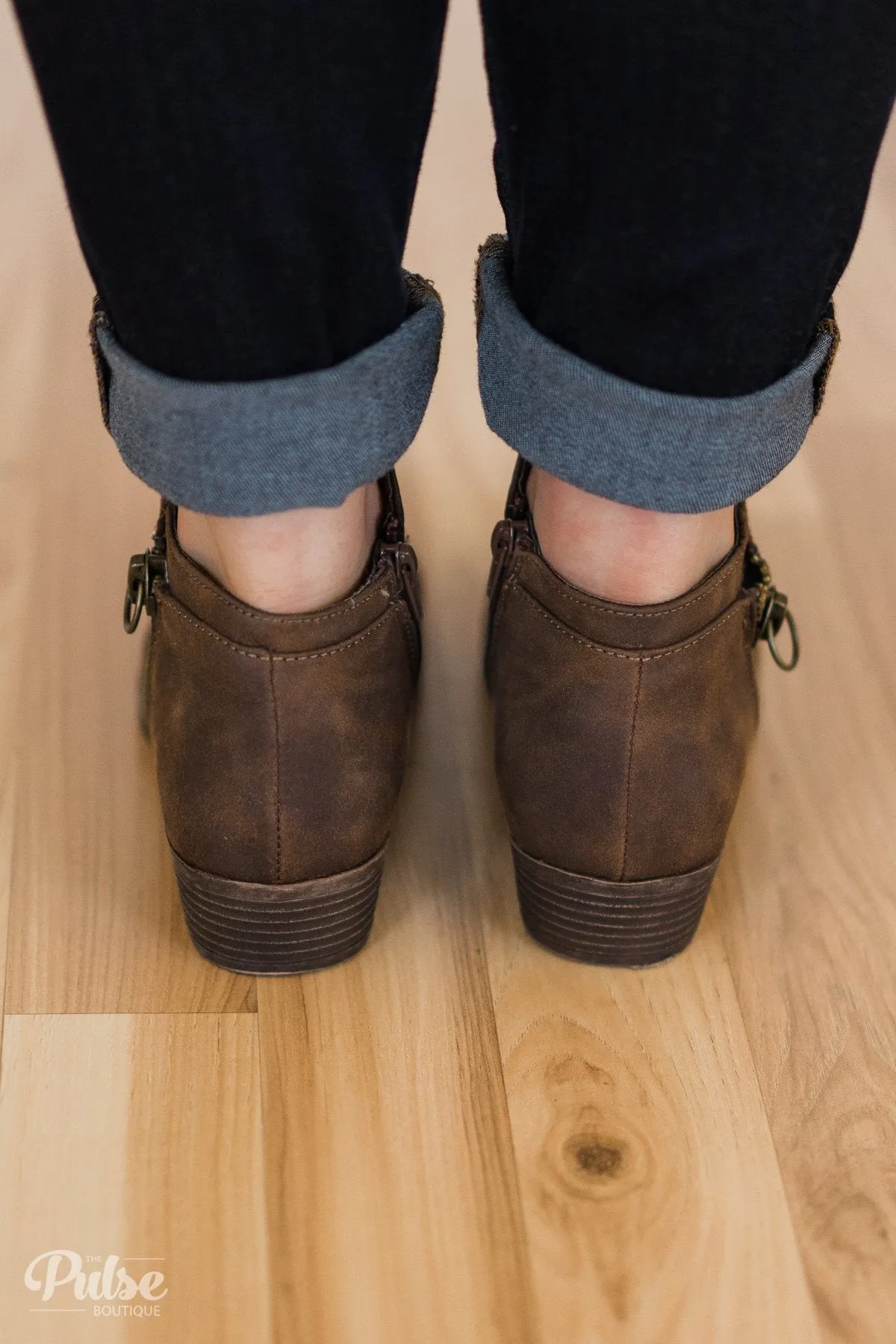 Sugar Trust Me Booties- Brown
