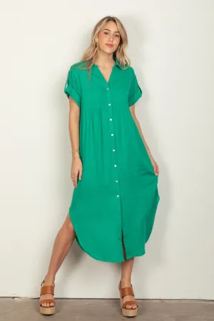 Summer Linen Midi Dress