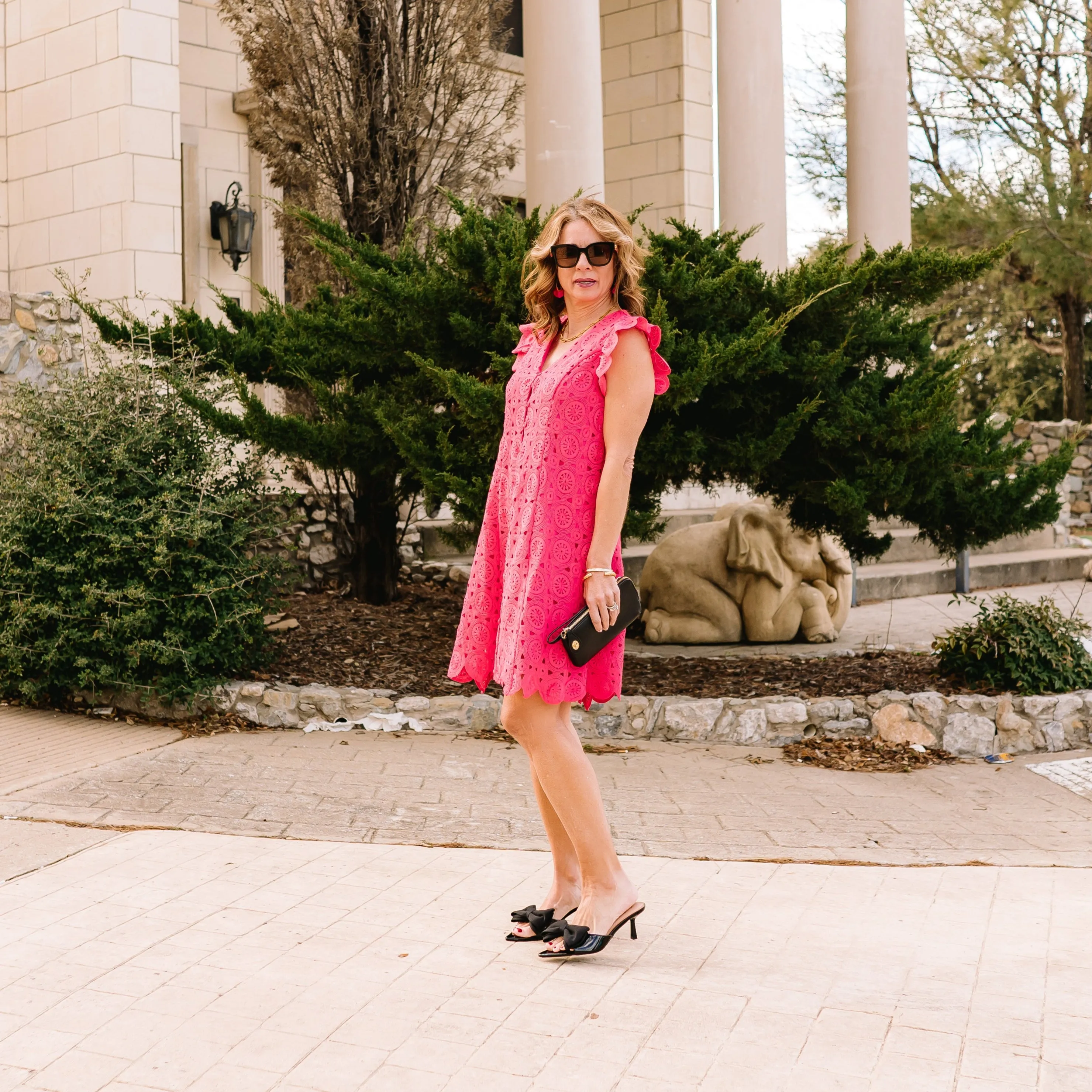 Sunset Bliss Crochet Mini Dress