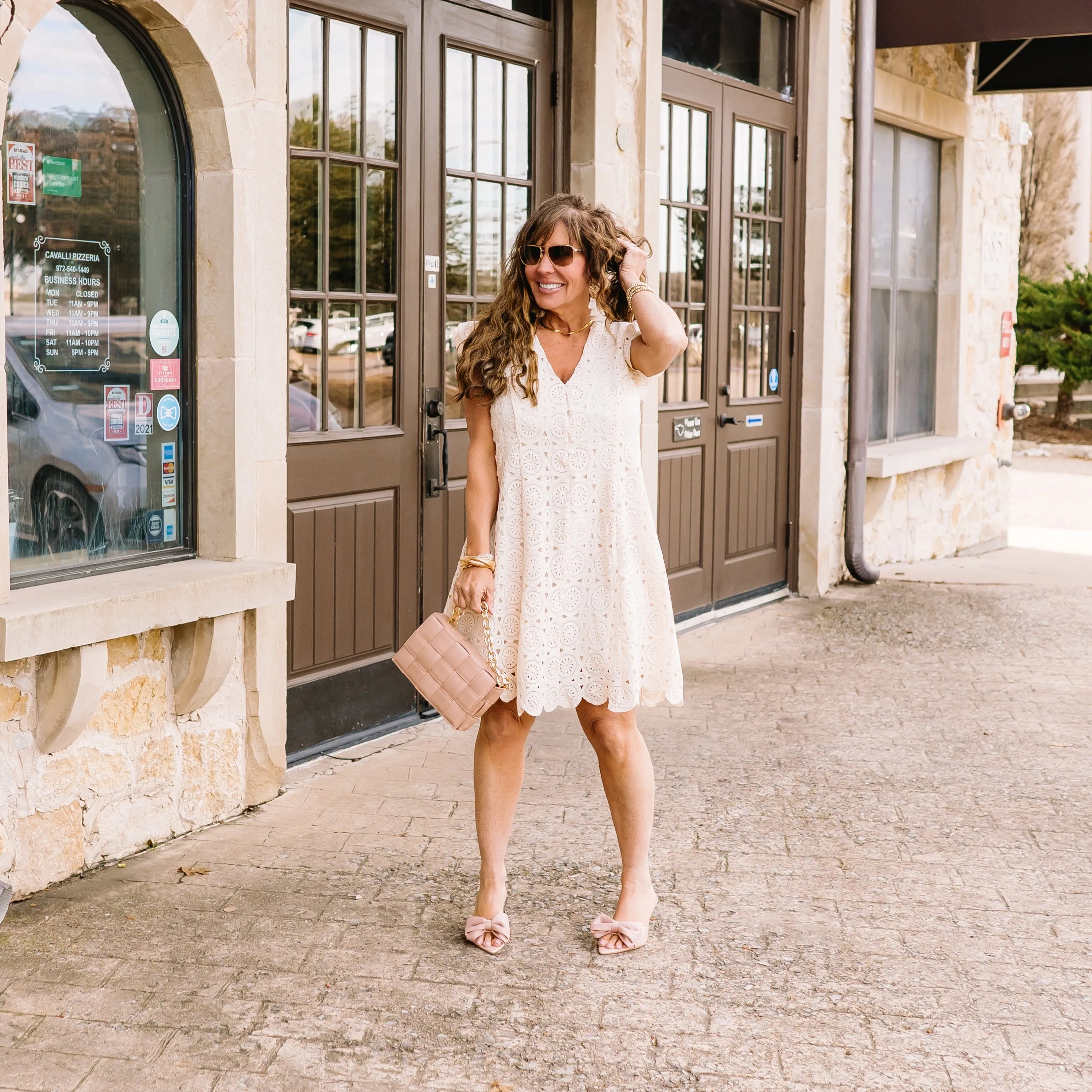 Sunset Bliss Crochet Mini Dress