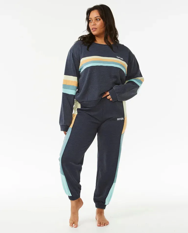 Surf Revival Panelled Crew - Navy