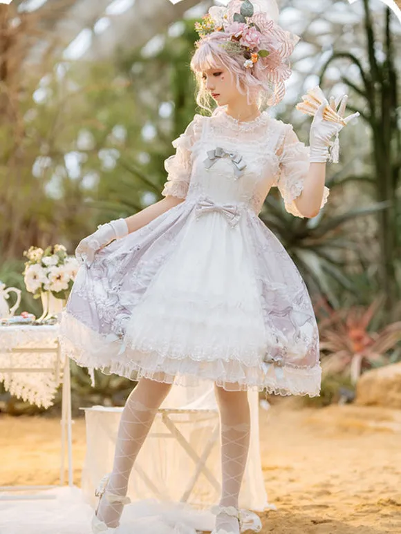 Sweet Lolita Dress Polyester Sleeveless Jumper Dress