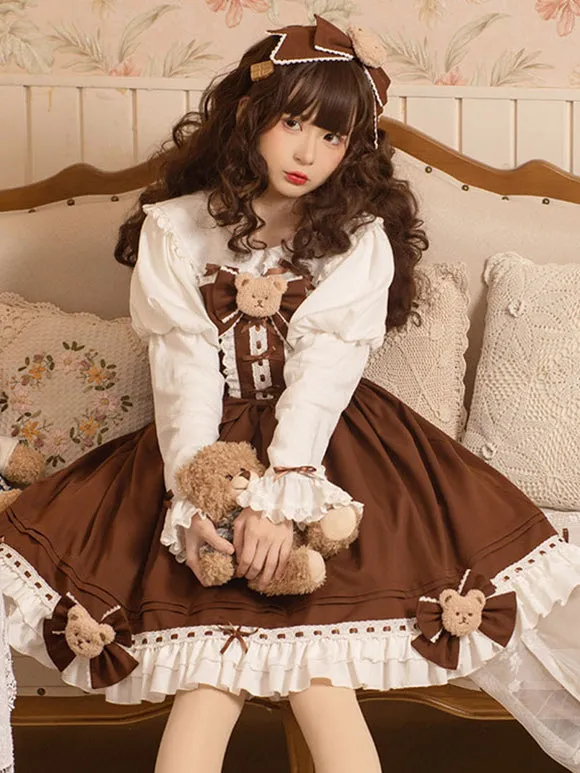 Sweet Lolita Dress Polyester Sleeveless Jumper Dress