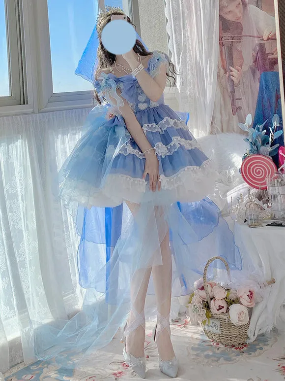 Sweet Lolita Dress Polyester Sleeveless Jumper Lolita Dress