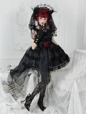 Sweet Lolita Dress Polyester Sleeveless Jumper Lolita Dress
